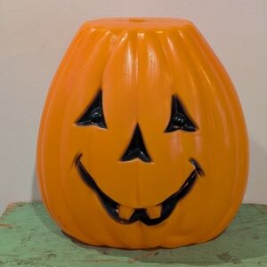 Vintage 1960's-70's Bayshore Industries Jack O Lantern Pumpkin Blow Mold Spooky